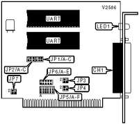 DECISION COMPUTER INTERNATIONAL CO., LTD.   PCCOM 8-BIT ISA 2-PORT RS422/485